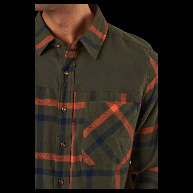 Tuxer Danilo Reco Shirt Dark Olive Flerfärgad Hot