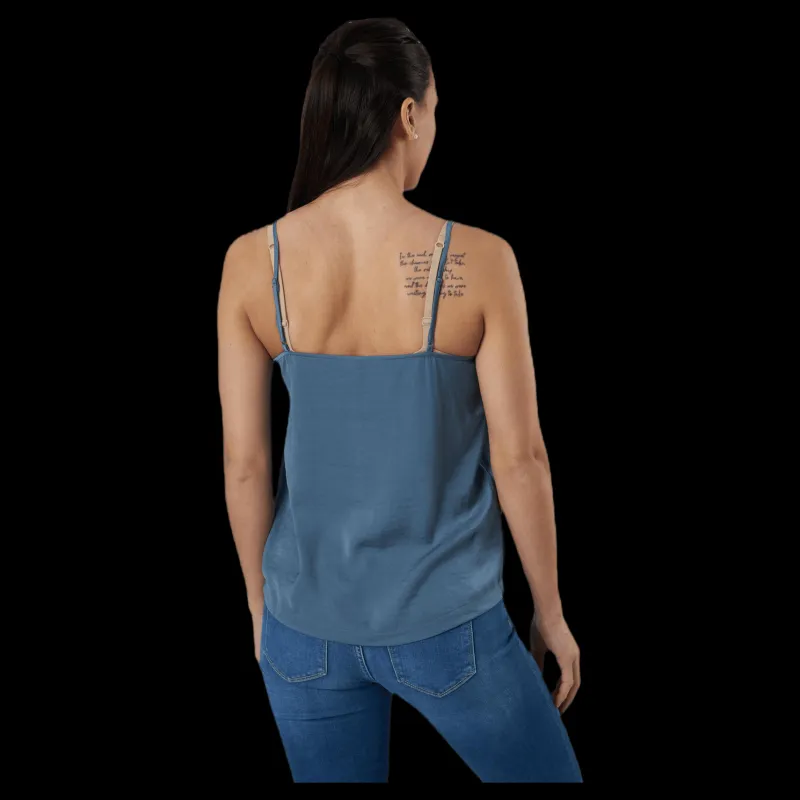 Outlet Only Debbie Singlet Wvn Blue Blå