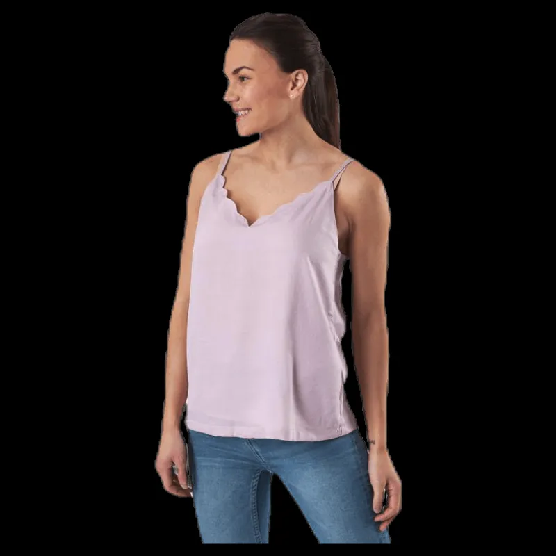 Only Debbie Singlet Wvn Pink Rosa Outlet