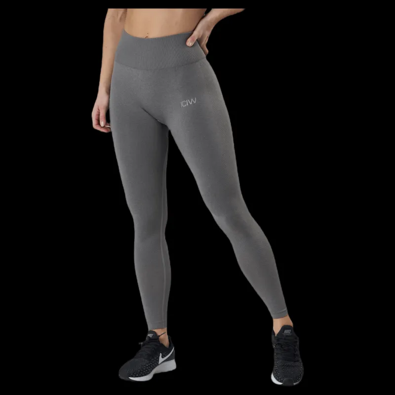 ICANIWILL Define Pocket Tights Taupe Melange Grå New