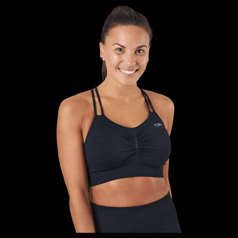 ICANIWILL Define Seamless Scrunch Sports Black Svart Sale