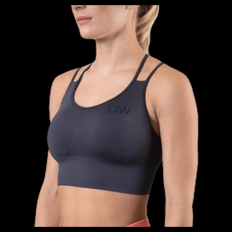 Sale ICANIWILL Define Seamless Sport Bra Grey Grå
