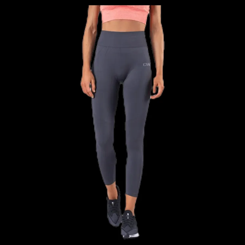 ICANIWILL Define Seamless Tights Grey Grå Discount