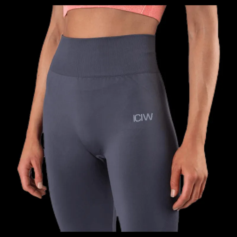 ICANIWILL Define Seamless Tights Grey Grå Discount