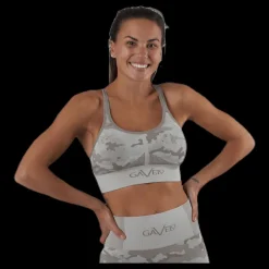 Gavelo Desert Storm Camo Sports Bra Beige