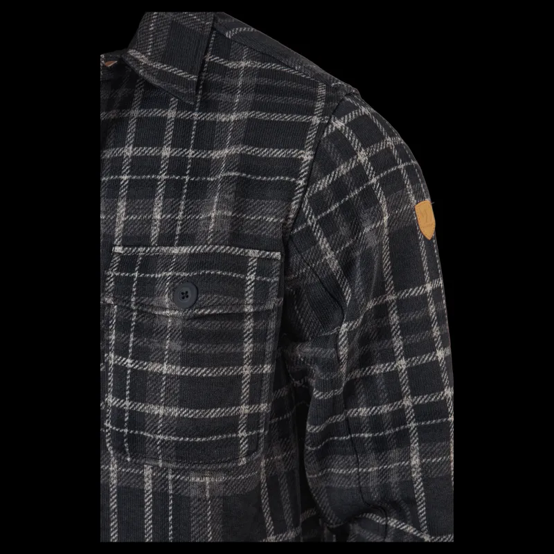 Hot Whistler Dewey M Checked Fleece Shirt Black Svart