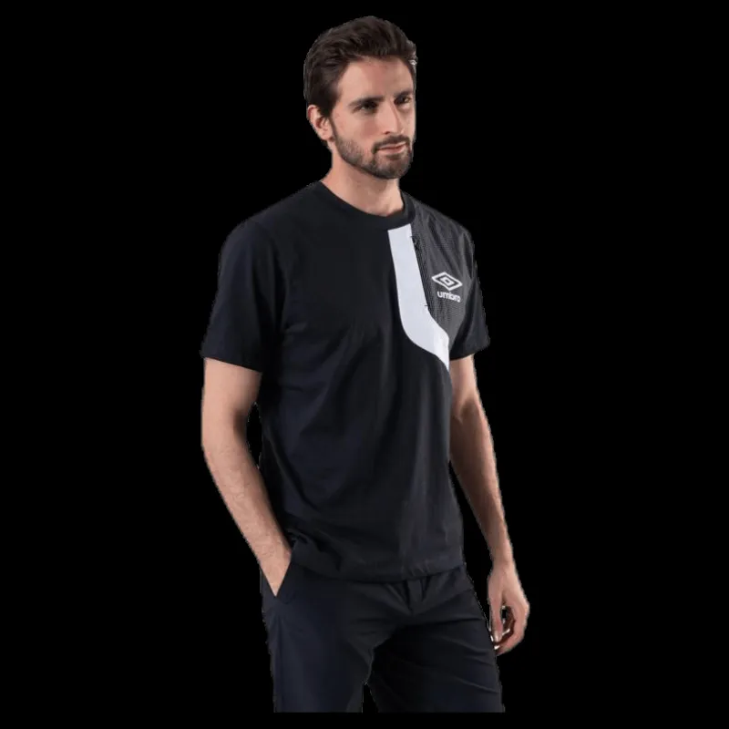 Discount Umbro Diamond Cut Pocket Tee Black Svart