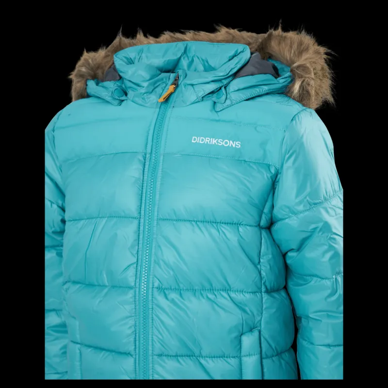 Didriksons Digory Kids Jkt 3 Peacock Green Blå Discount