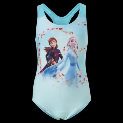 Speedo Disney Frozen 2 Digital Placement Swimsuit Blue Blå Clearance
