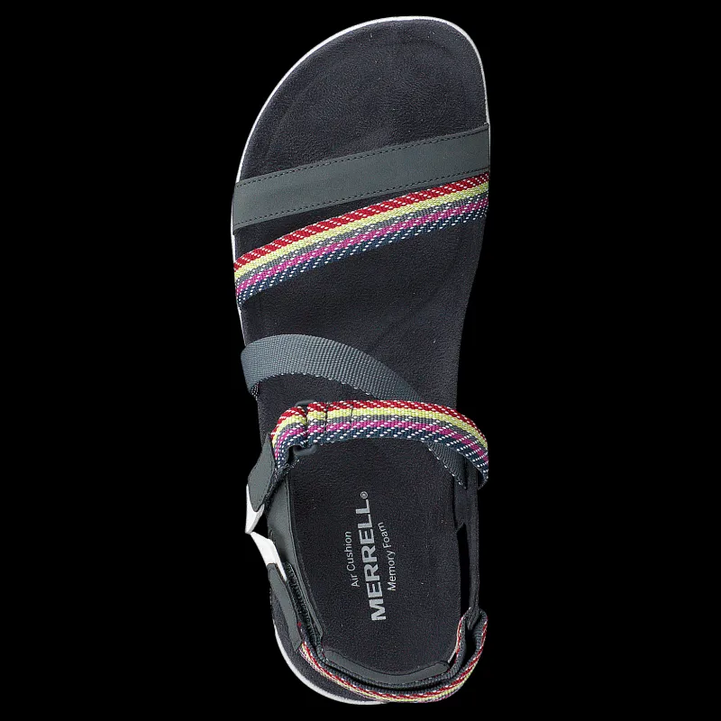 New Merrell District Mendi Backstrap Turbulence Grå och Blå