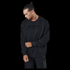 GASP Division Crewneck Black Svart Best