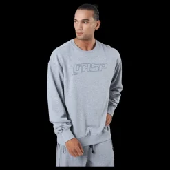 GASP Division Crewneck Grey Melange Grå Clearance