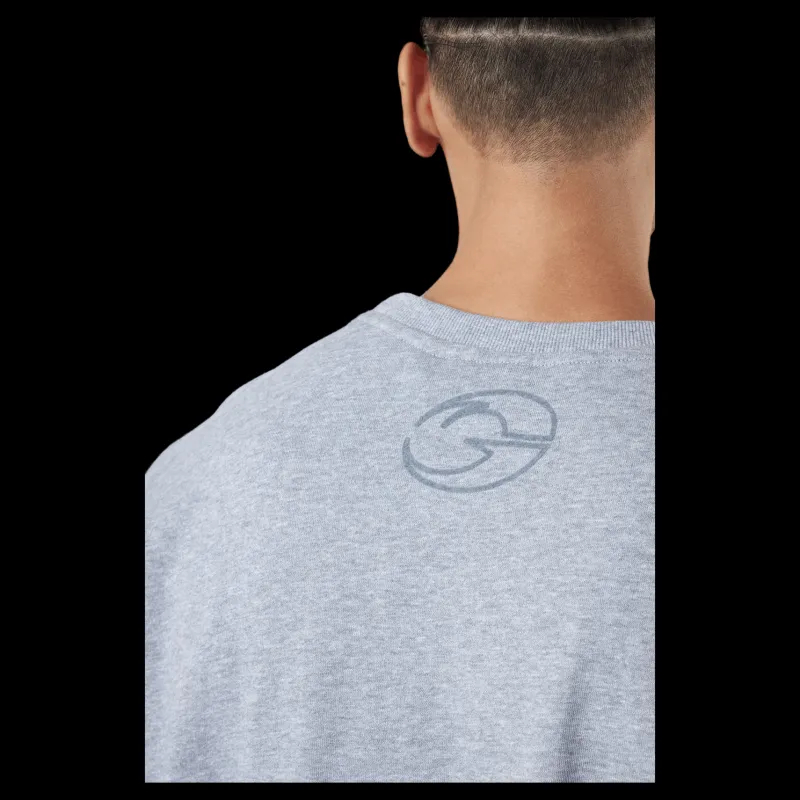 GASP Division Crewneck Grey Melange Grå Clearance