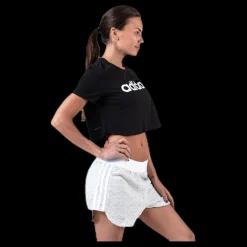 adidas D2M Crop Tee White/Black Svart Outlet