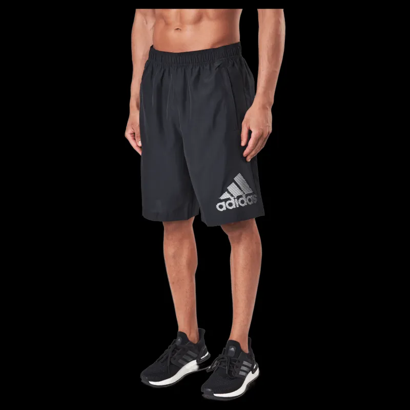 Discount adidas D2m Logo Short Black Svart