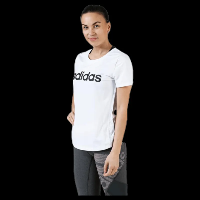 adidas D2M Logo Tee White Vit