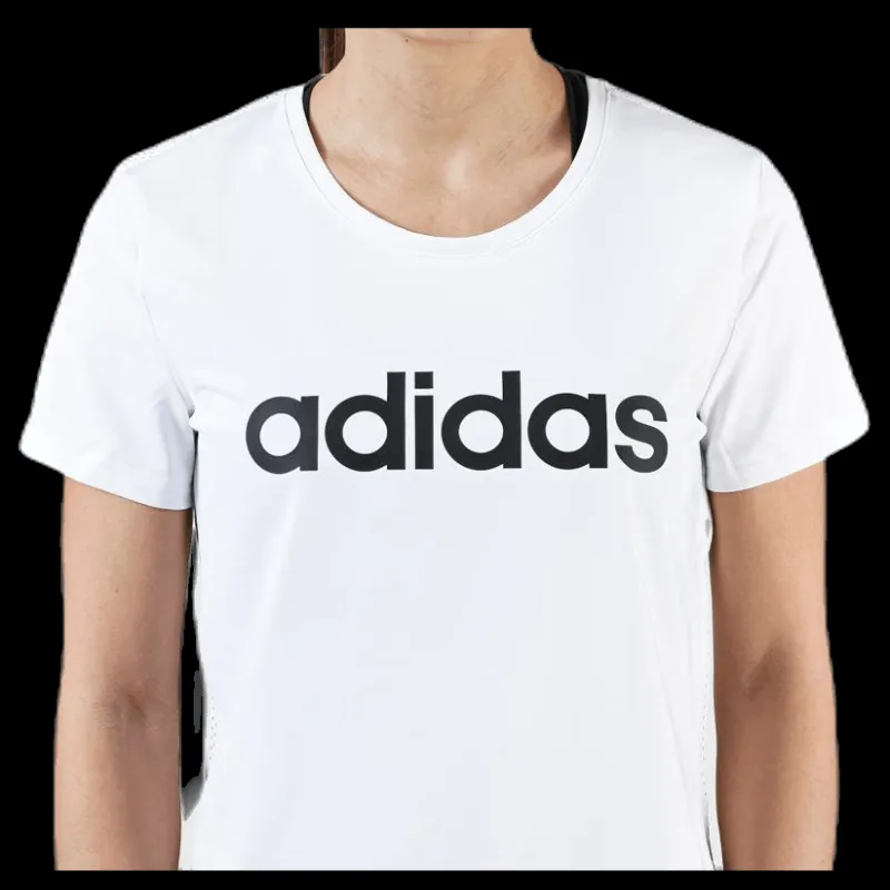 adidas D2M Logo Tee White Vit