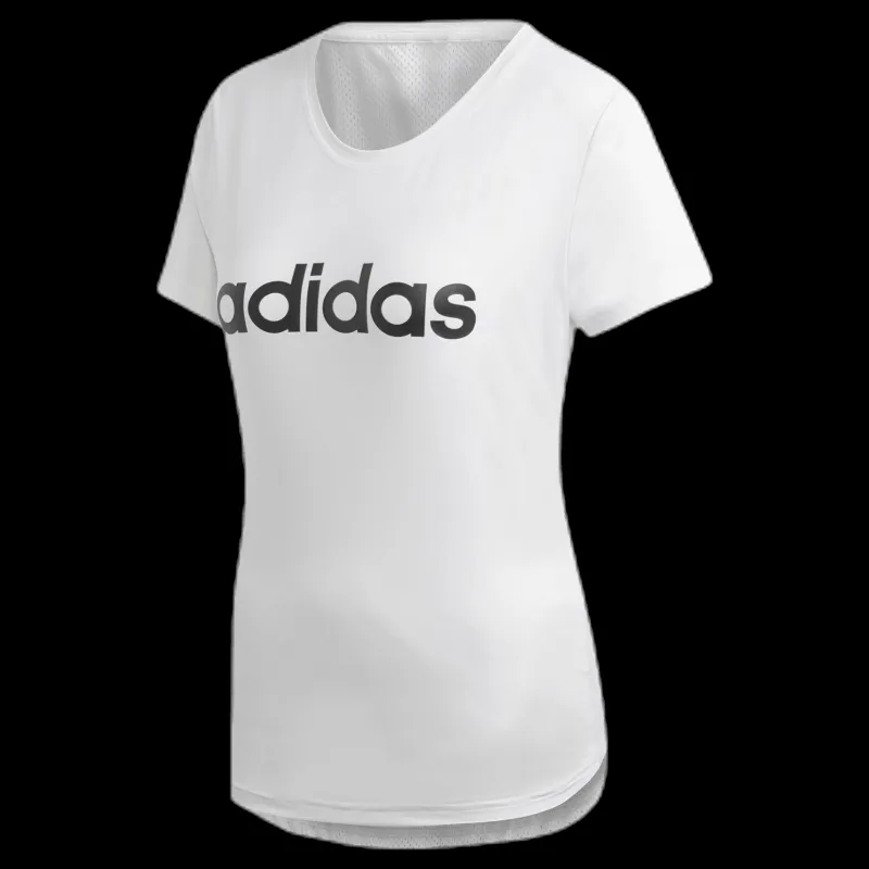 adidas D2M Logo Tee White Vit