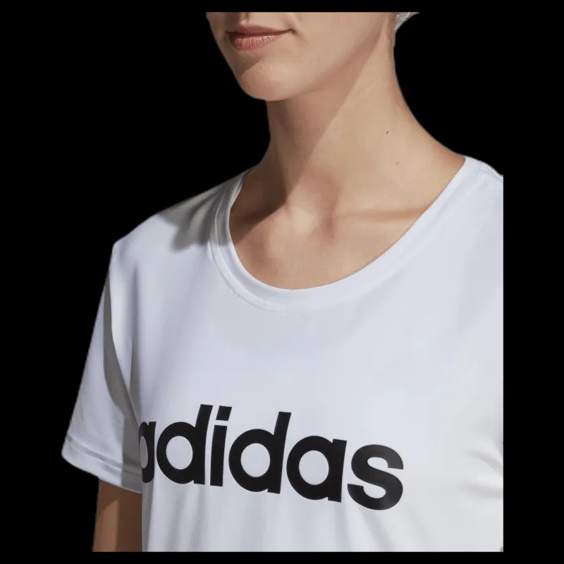 adidas D2M Logo Tee White Vit