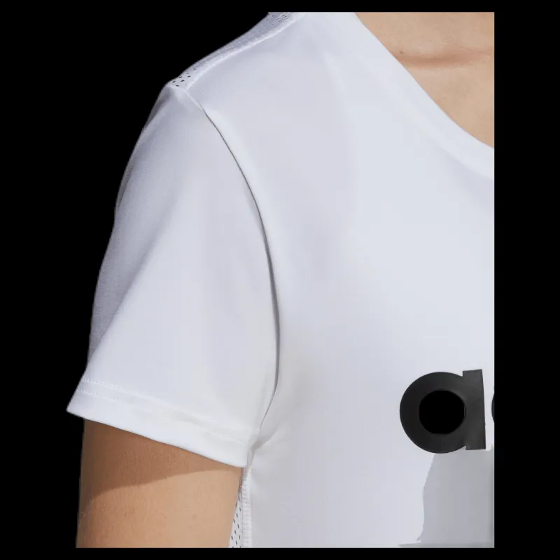 adidas D2M Logo Tee White Vit