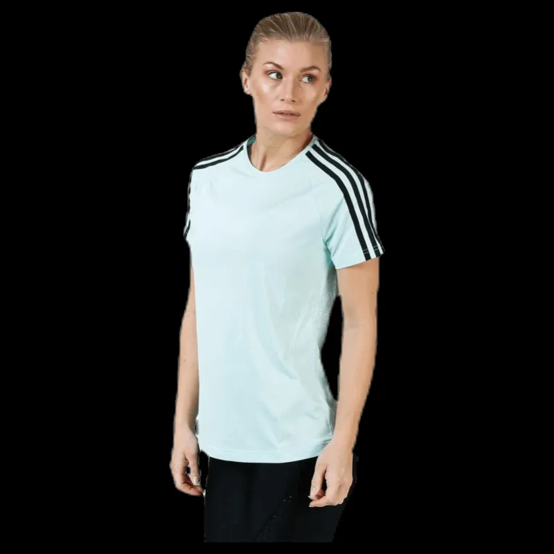 adidas D2M 3S Tee Green Vit