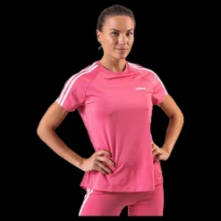 adidas D2M 3S Tee Pink/White Rosa Best
