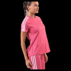 adidas D2M 3S Tee Pink/White Rosa Best