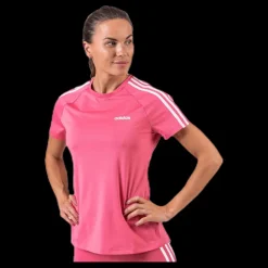 adidas D2M 3S Tee Pink/White Rosa Best