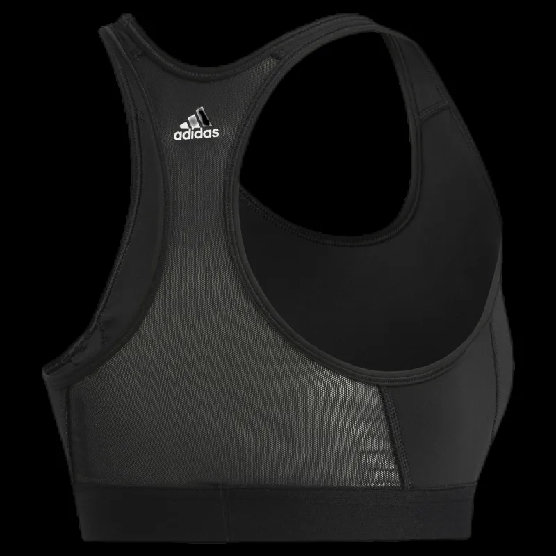 Clearance adidas Dont Rest Alphaskin Sport Branded Bra Black / White Svart
