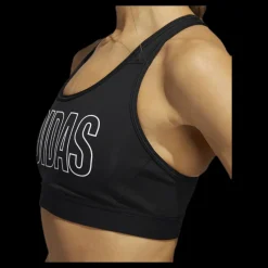 Clearance adidas Dont Rest Alphaskin Sport Branded Bra Black / White Svart