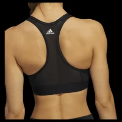 Clearance adidas Dont Rest Alphaskin Sport Branded Bra Black / White Svart