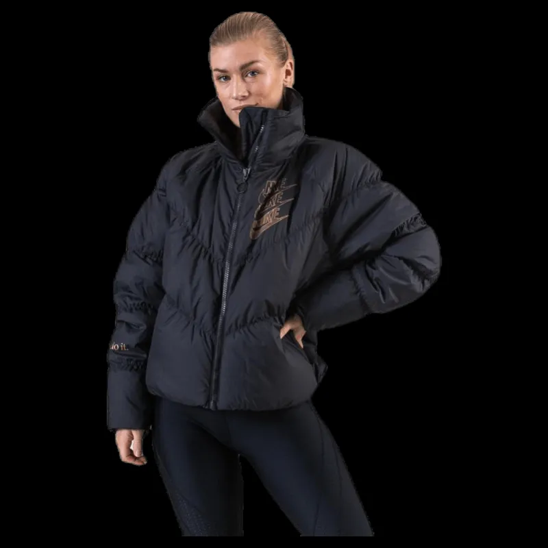 New Nike Down-Fill Stmt Shine Black Svart