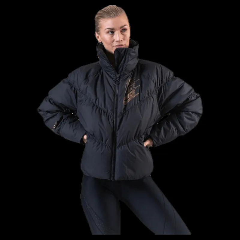 New Nike Down-Fill Stmt Shine Black Svart