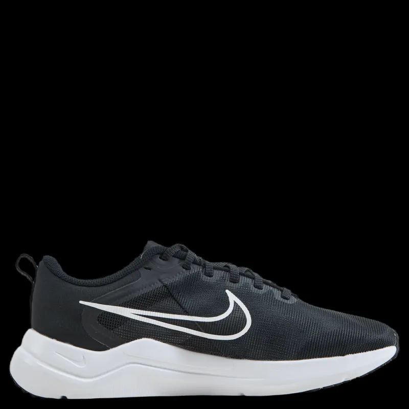 Discount Nike Downshifter 12 Women's Road Running Shoes BLACK/WHITE-SMOKE GREY-PURE PLATINUM Svart