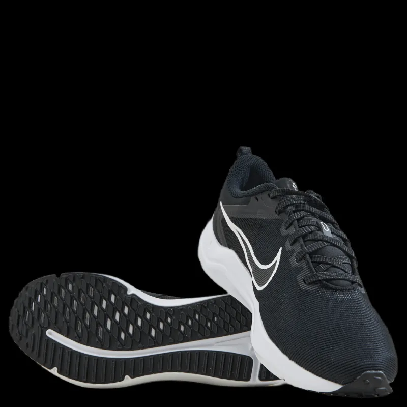 Discount Nike Downshifter 12 Women's Road Running Shoes BLACK/WHITE-SMOKE GREY-PURE PLATINUM Svart