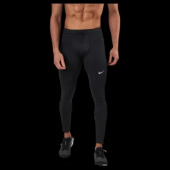 Nike Dri-FIT Challenger Men's Running Tights BLACK/REFLECTIVE SILV Svart New