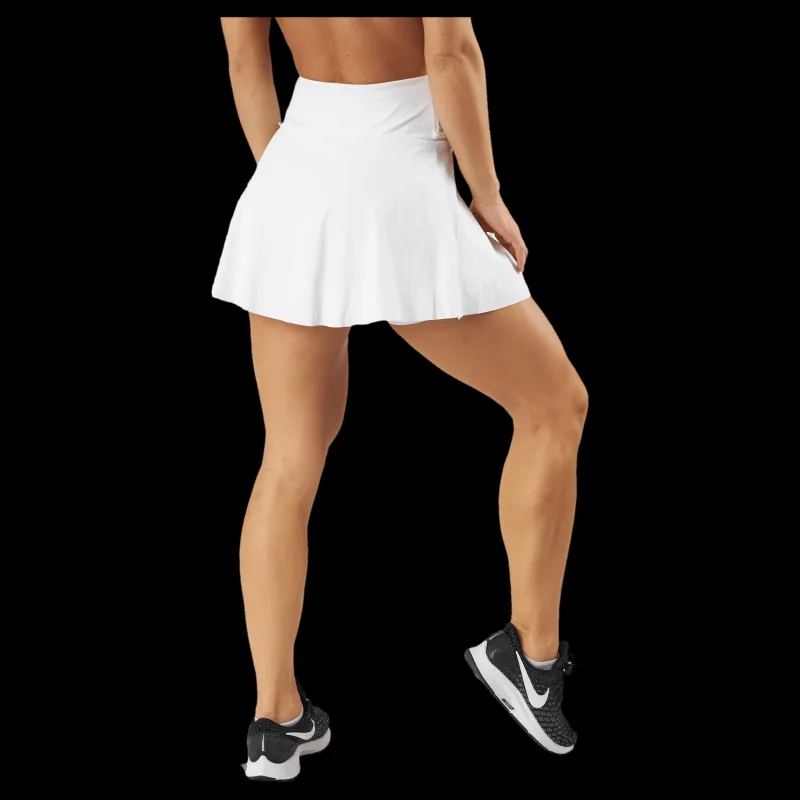 Nike Dri-FIT Club Women's Short Skirt WHITE/BLACK Vit Outlet