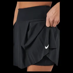 Nike Dri-FIT Club Women's Short Skirt BLACK/WHITE Svart Outlet