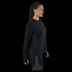 Best Nike Dri-FIT Element Women's Running Crew BLACK/REFLECTIVE SILV Svart