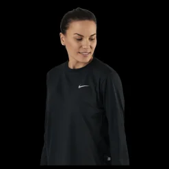 Best Nike Dri-FIT Element Women's Running Crew BLACK/REFLECTIVE SILV Svart
