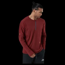 Clearance Nike Dri-FIT Element 1/2-Zip Top Trail Red Röd