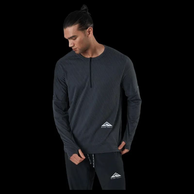 Nike Dri-FIT Element 1/2-Zip Top Trail Black/Grey Svart