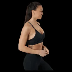Nike Dri-FIT Indy Women's Light-Support Padded V-Neck Sports Bra BLACK/BLACK/BLACK/WHITE Svart Outlet
