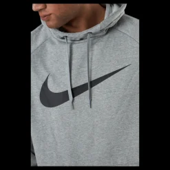 Nike Dri-FIT Men's Pullover Training Hoodie DK GREY HEATHER/BLACK Grå Hot