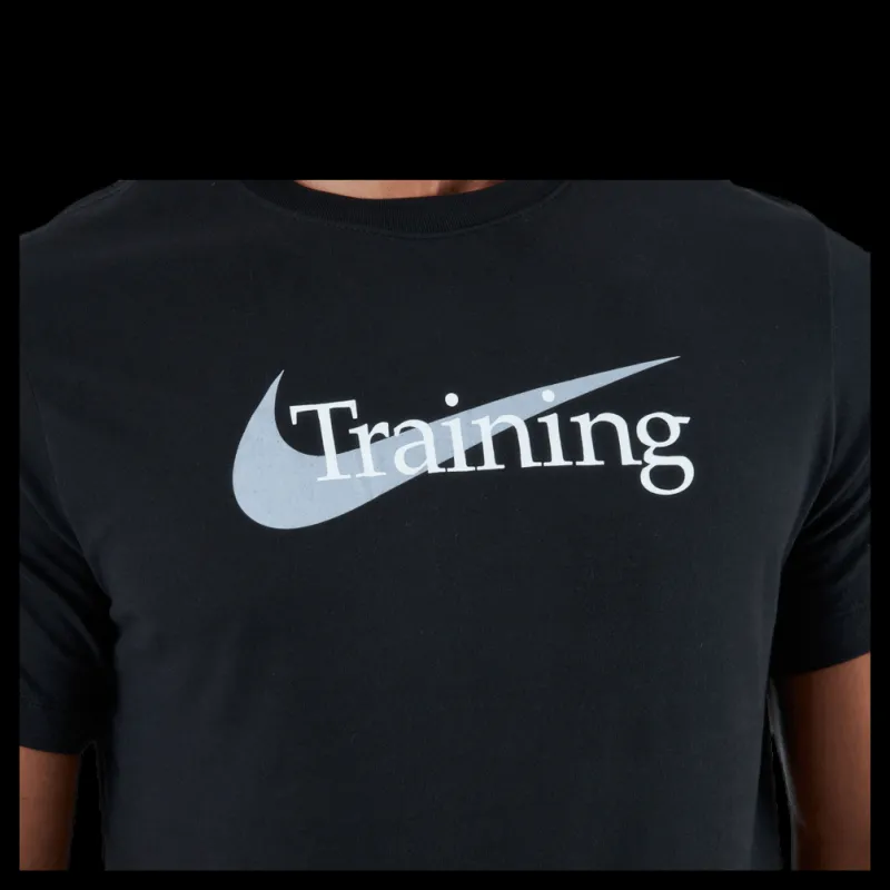 New Nike Dri-FIT Men's Swoosh Training T-Shirt BLACK Svart