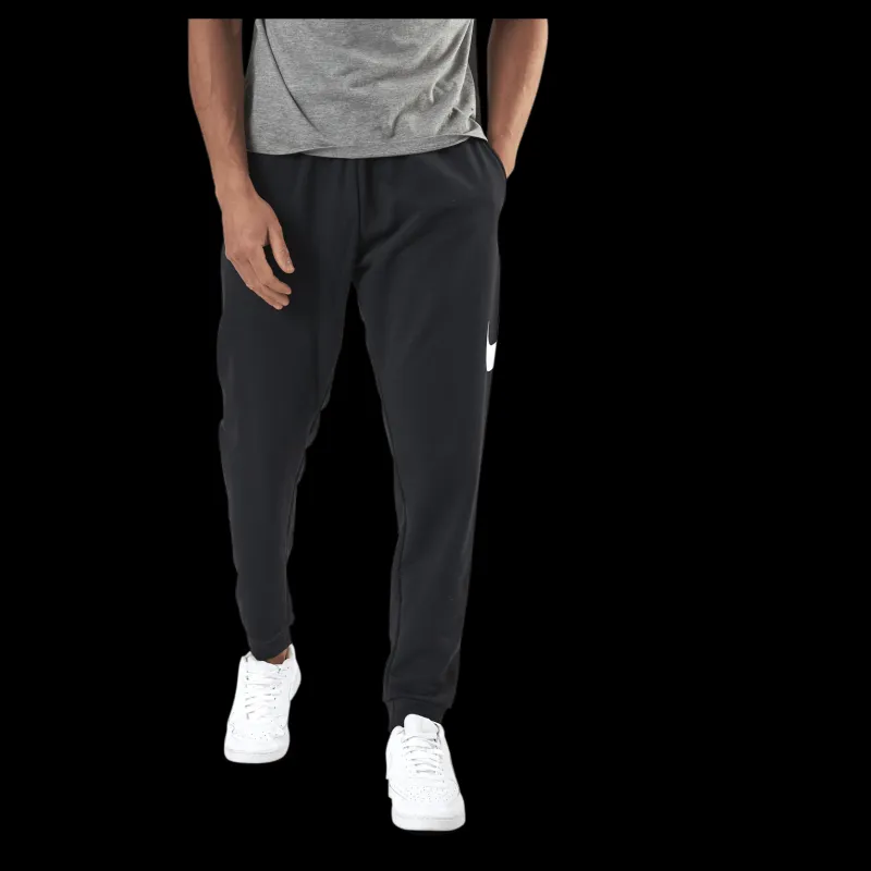 Outlet Nike Dri-FIT Men's Tapered Training Pants BLACK/WHITE Svart