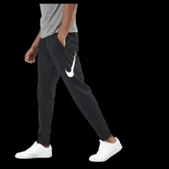 Outlet Nike Dri-FIT Men's Tapered Training Pants BLACK/WHITE Svart