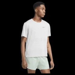 Online Nike Dri-FIT Miler Top SS White/Silver Vit