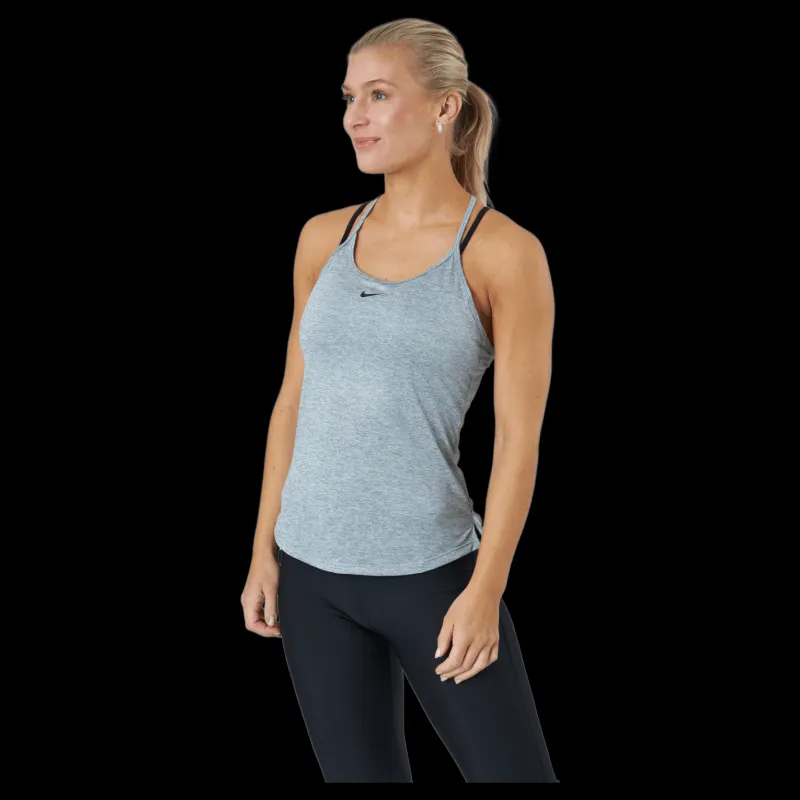 Hot Nike Dri-FIT One Elastika Women's Standard Fit Tank PARTICLE GREY/HTR/BLACK Grå