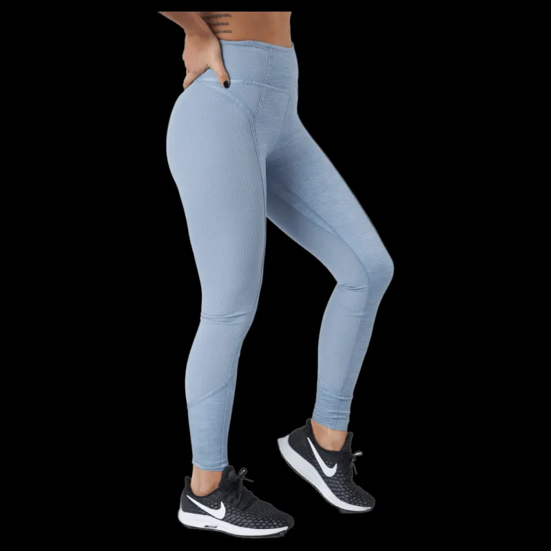 Nike Dri-fit One Luxe Women's Mid-r Ashen Slate/htr Blå